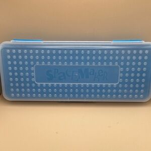 Vintage Blue Spacemaker Pencil Case Box 13" x 5"